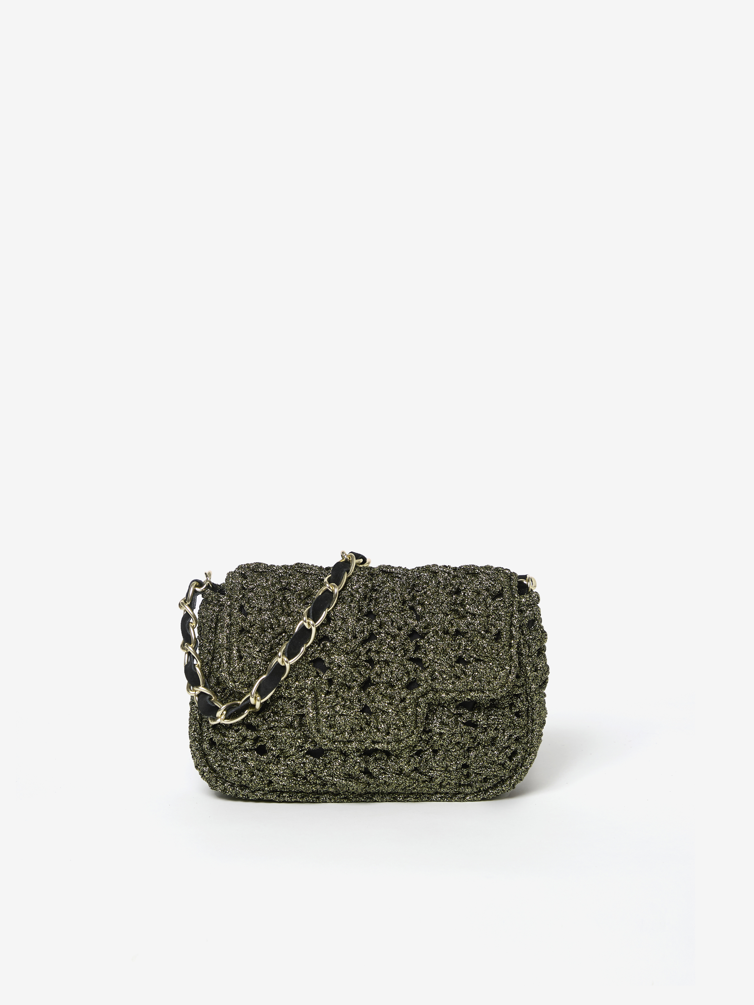 SAC FENICE CARRE OR NOIR